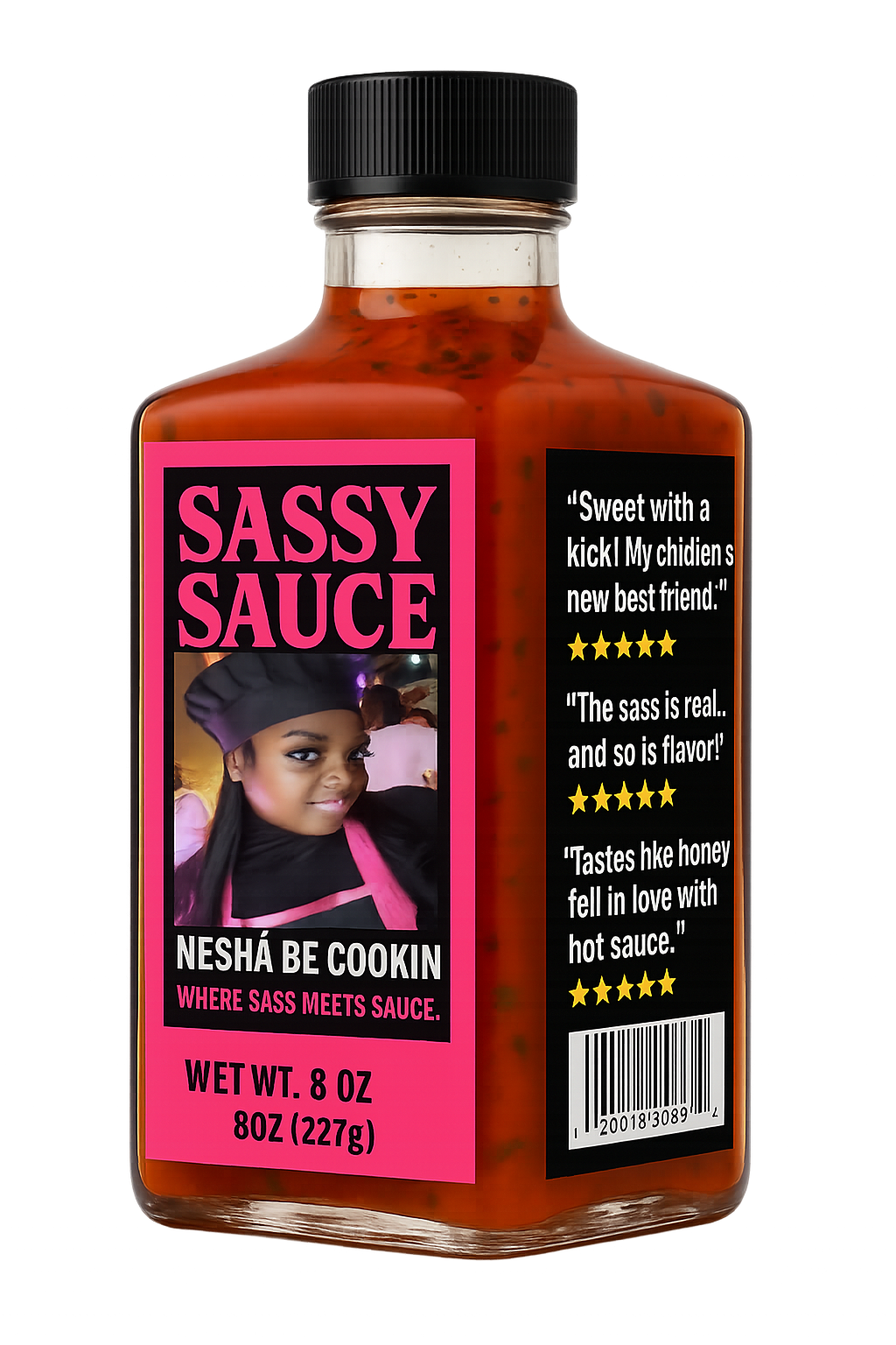 The Rich Girl Kitchen Collection by Nesha Be Cookin including Rich Girl Refresher, Sassy Sauce, All Purpose Seasoning, and Premium Knife Set